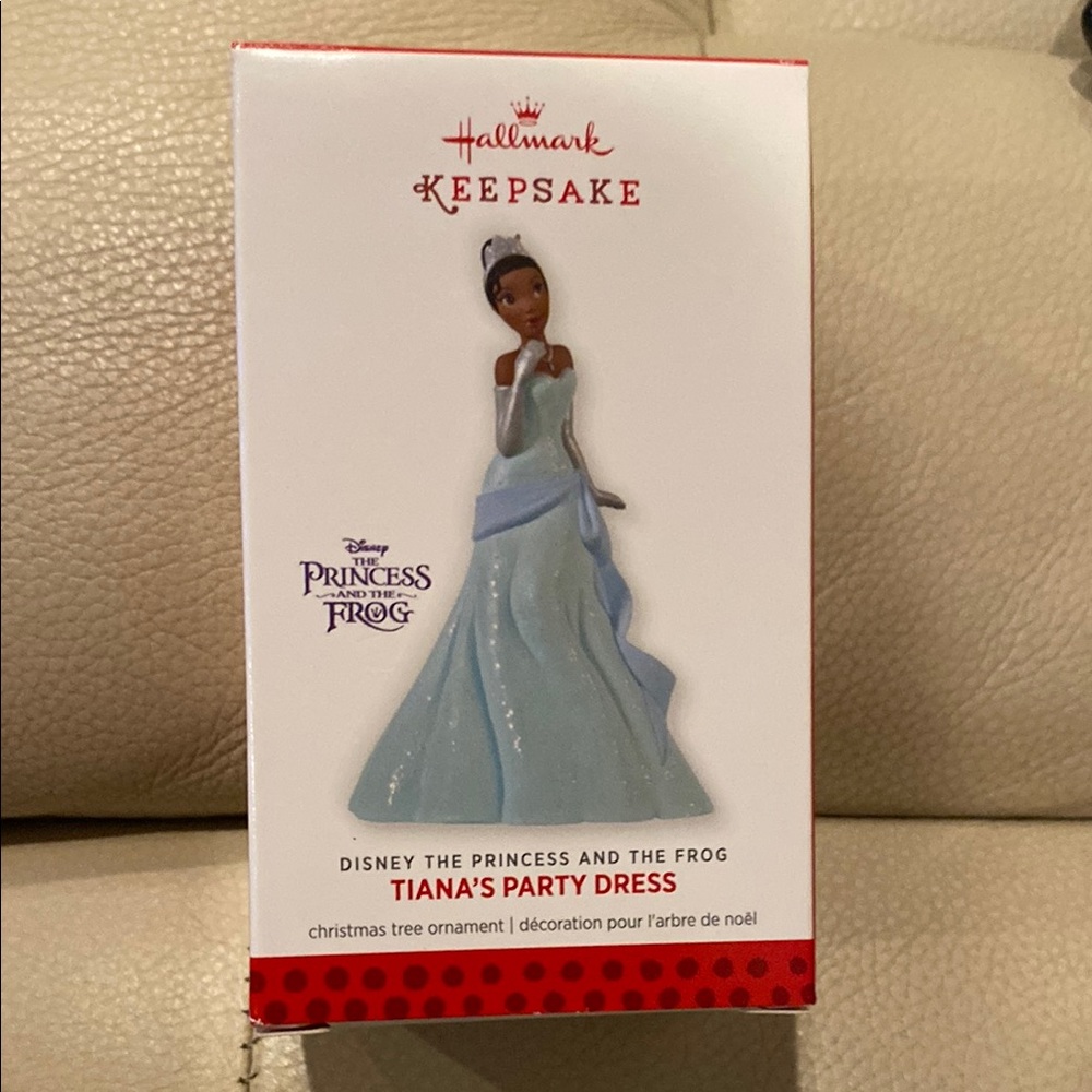 Hallmark Keepsake Tiana Ornament in Blue Dress